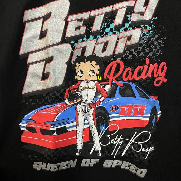 Betty Boop Racing Queen Of Speed Graphic T-Shirt Medium - Picture 2 of 4